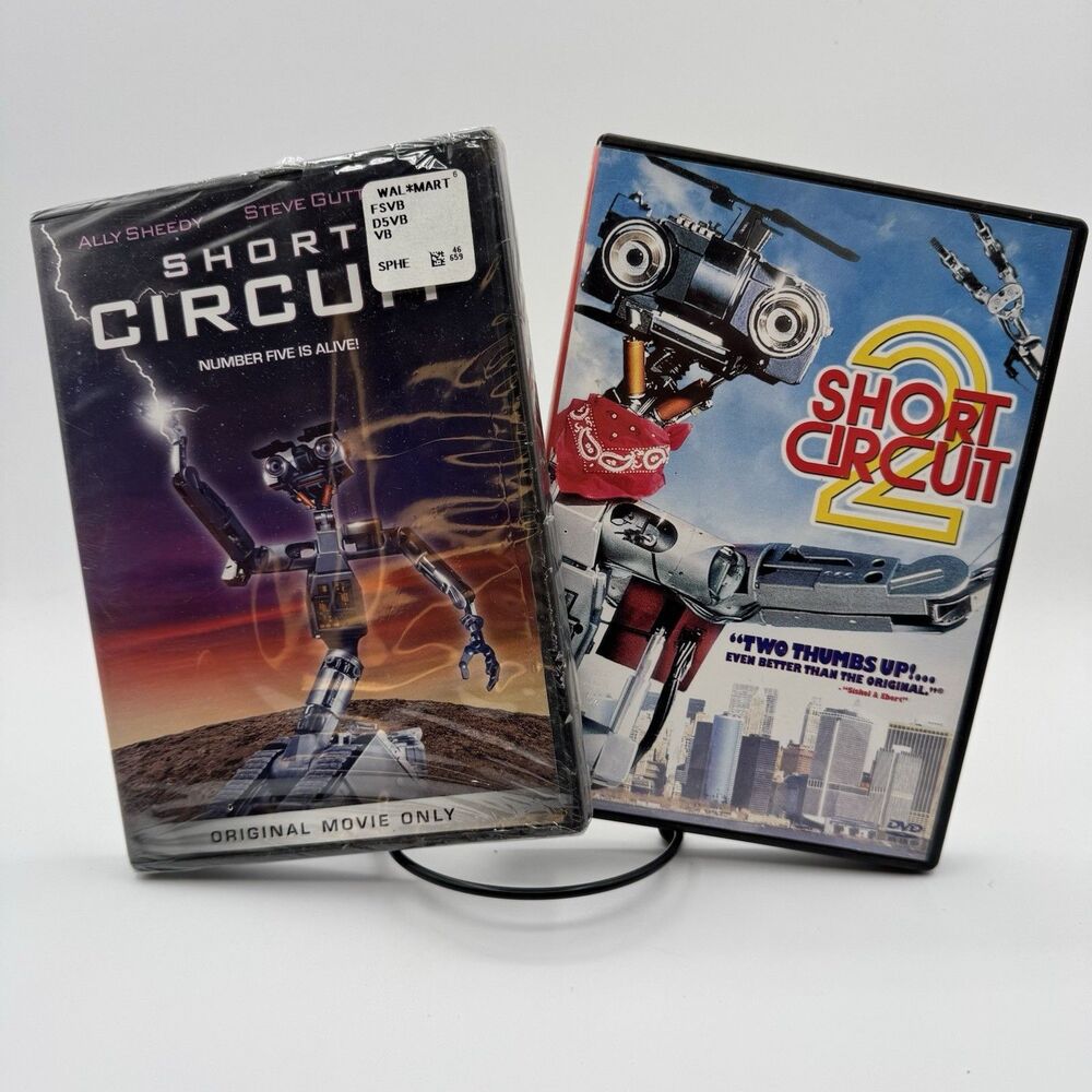 Short Circuit 1 & 2 DVD Lot Johnny 5 Sealed Preowned Comedy Sci-Fi